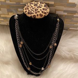 SILVER MULTI CHAIN NECKLACE